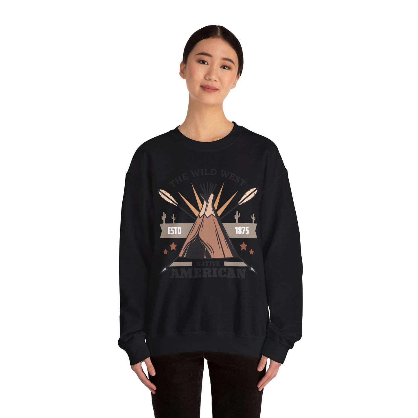 Crewneck Sweatshirt - The Wild West - Native American