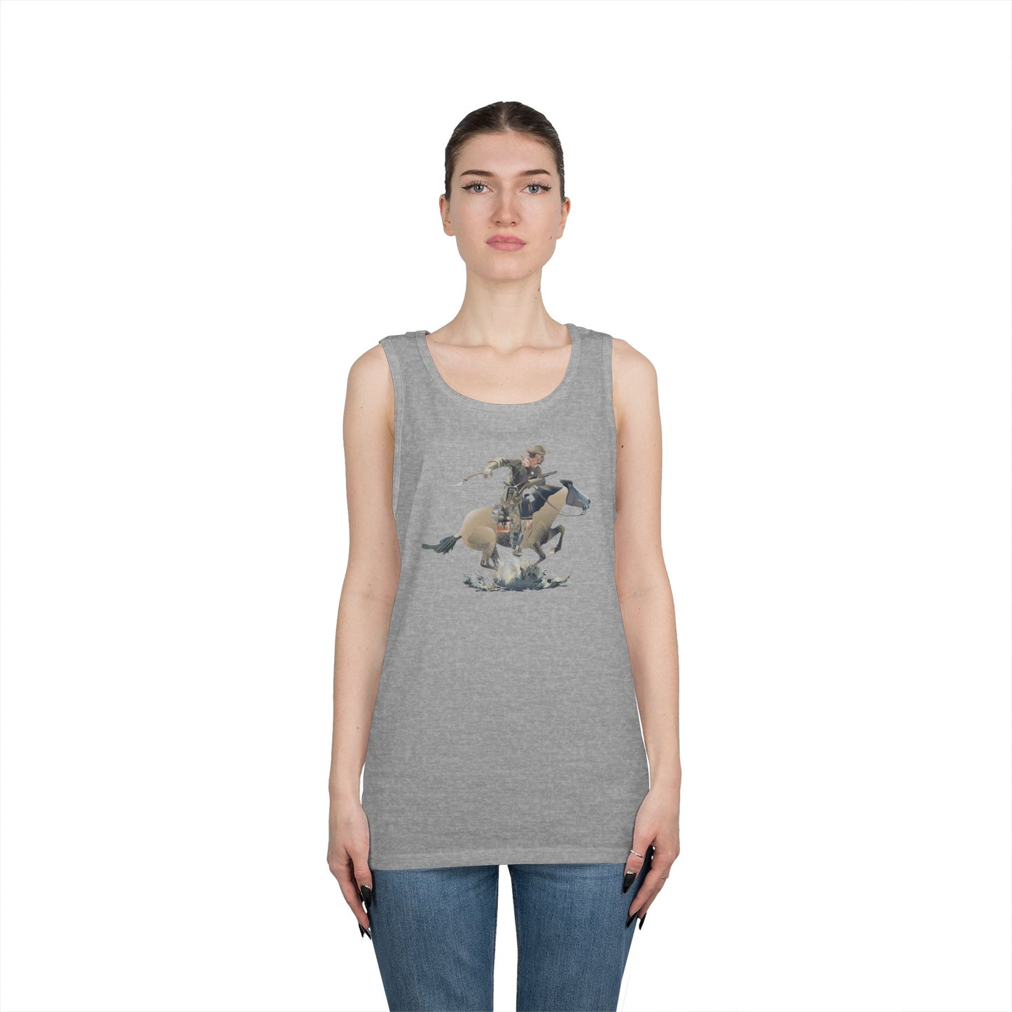 Unisex Heavy Cotton Tank Top - COWBOY