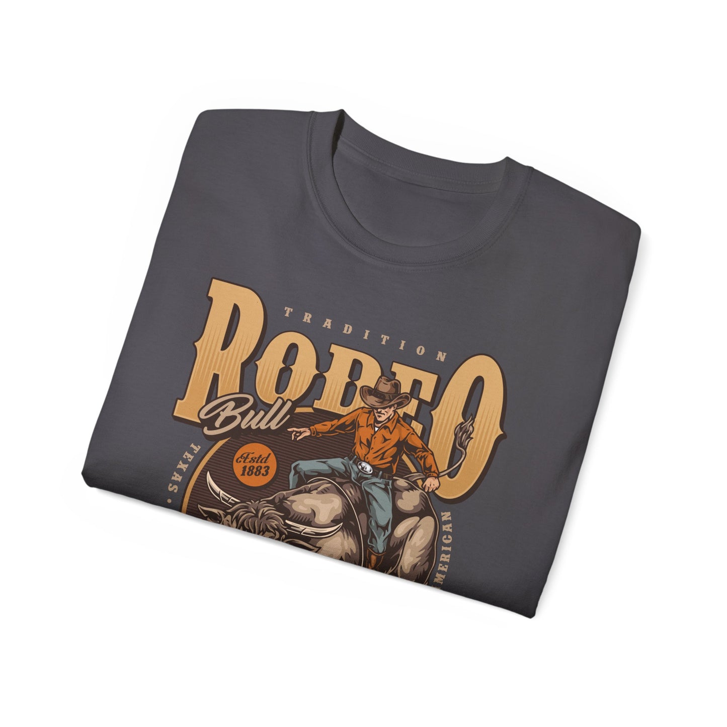 Western Rodeo Cowboy Tee - Fun Casual Shirt for Rodeo Fans, Gift for Country Lovers, Festival Outfit, Everyday Wear, Rodeo Apparel - Tradition Rodeo Bull - Real Cowboys