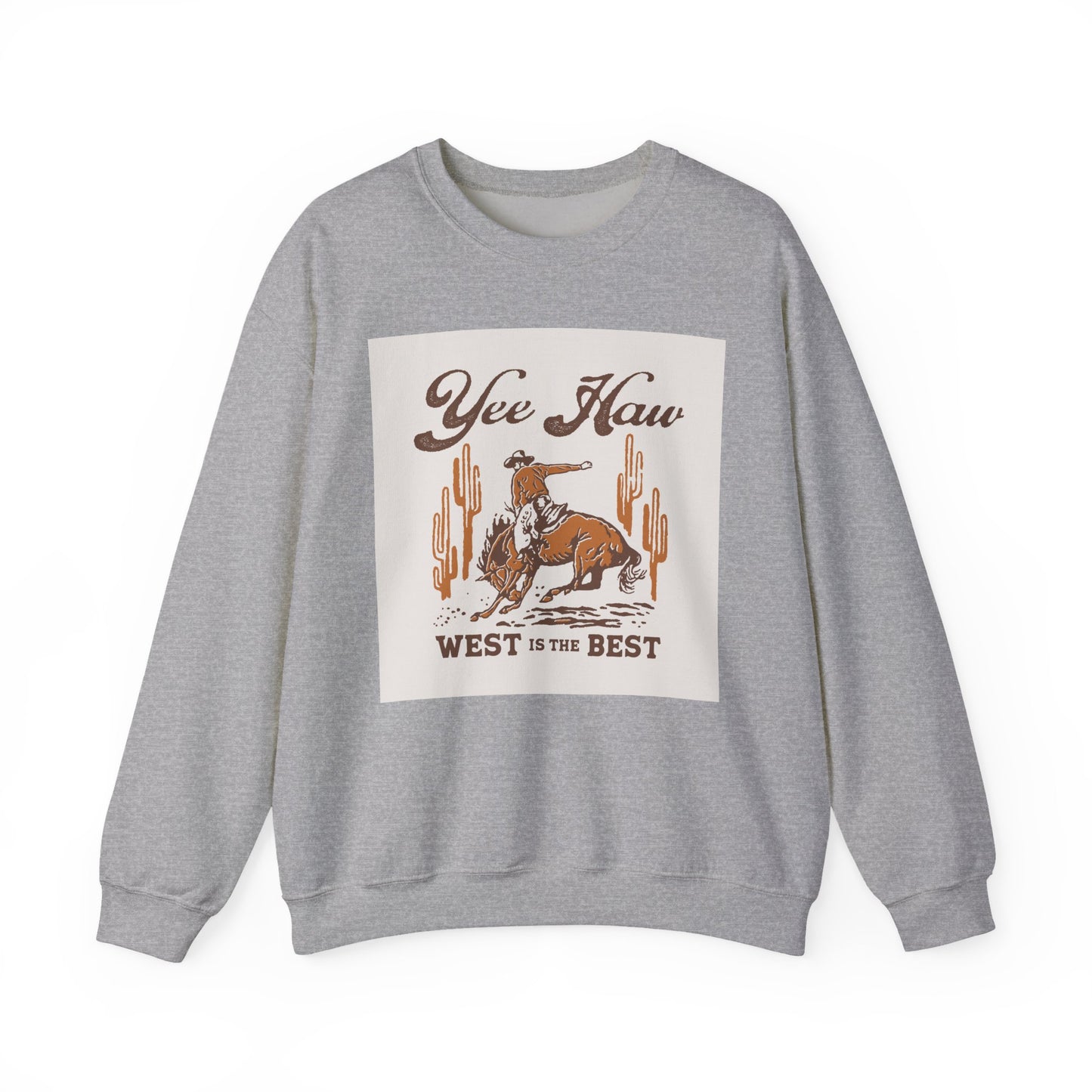 Crewneck Sweatshirt - Wild West Cowboy - Yee Haw