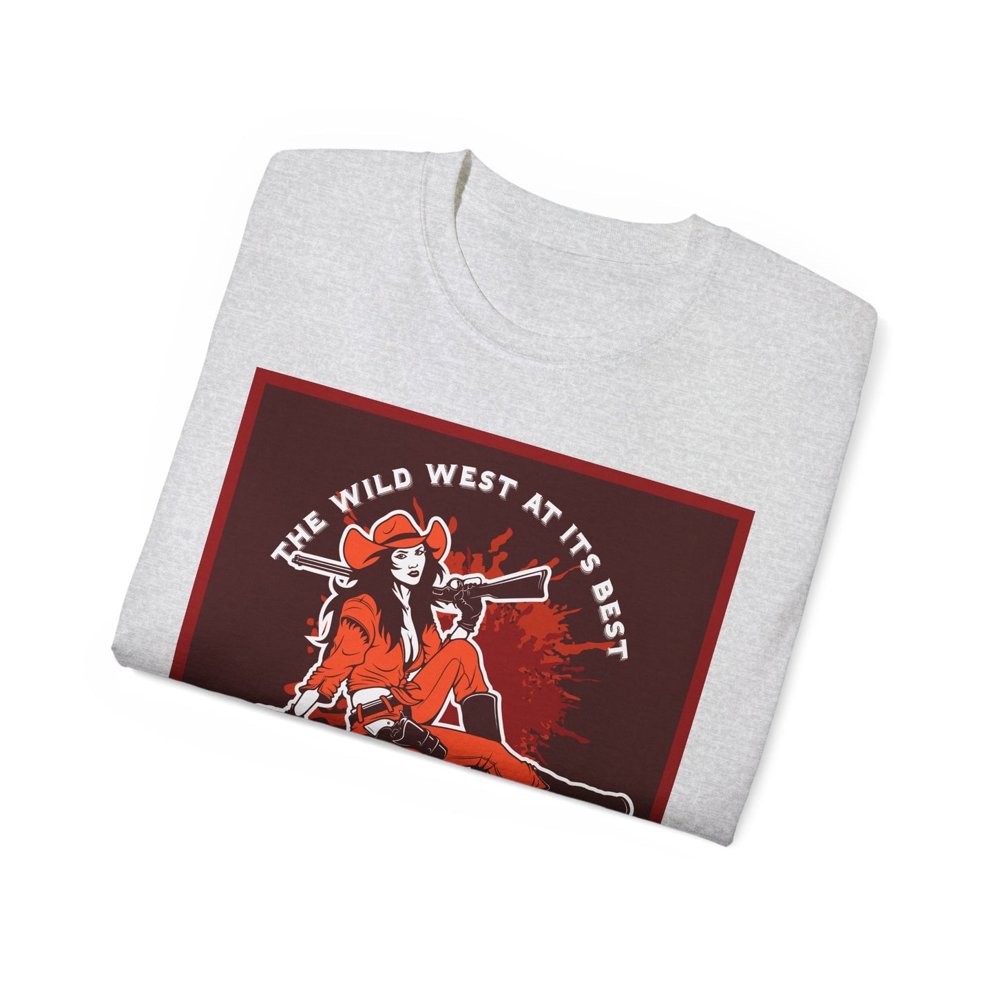 Unisex Ultra Cotton Tee - The Wild West at its Best - Cowboy Rodeo