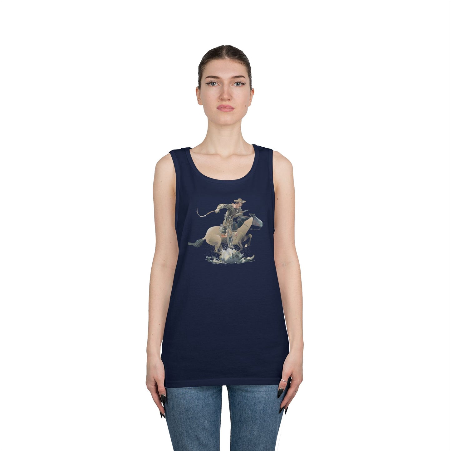 Unisex Heavy Cotton Tank Top - COWBOY