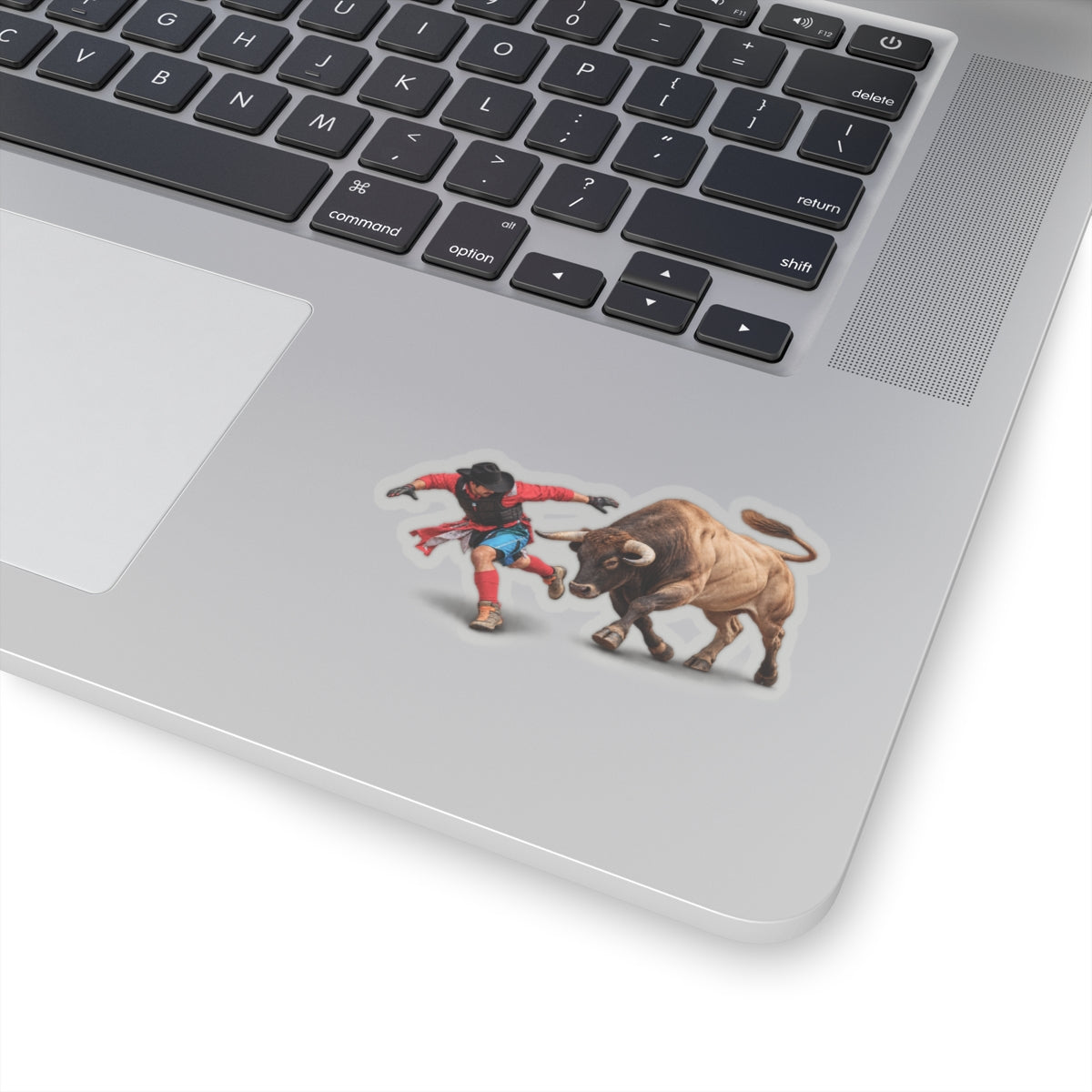 Kiss-Cut Stickers - Rodeo - Bull and Clown - 3D