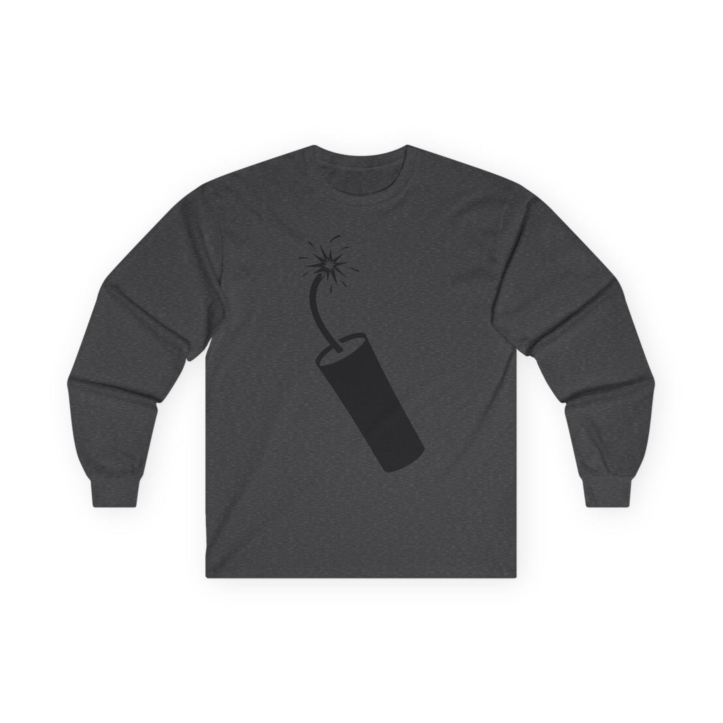 Unisex Ultra Cotton Long Sleeve Tee - Dynamite Stick w Burng Fuse X 300
