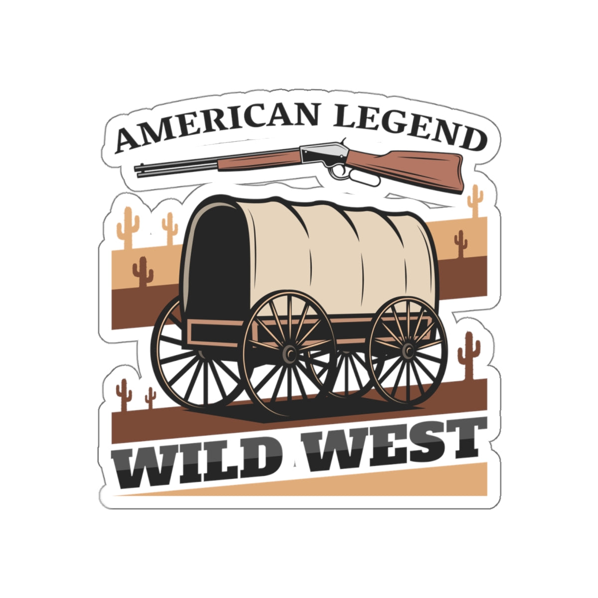 Die-cut stickers - American Legend - Wild West