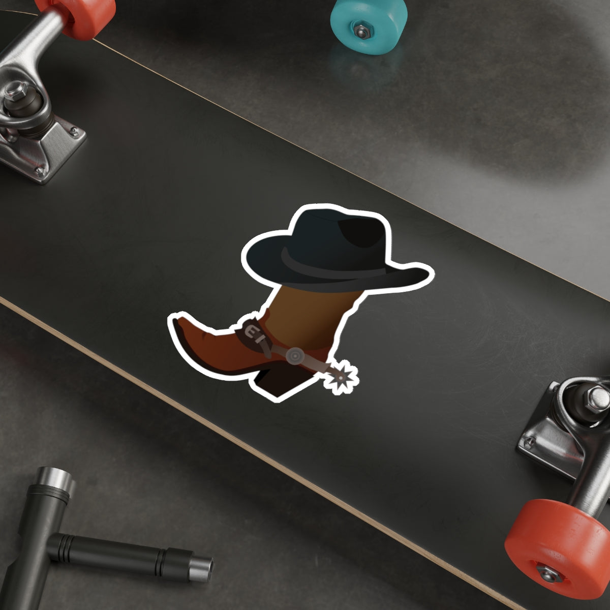 Die-cut stickers - Rodeo - Boots and Hat and Spurs