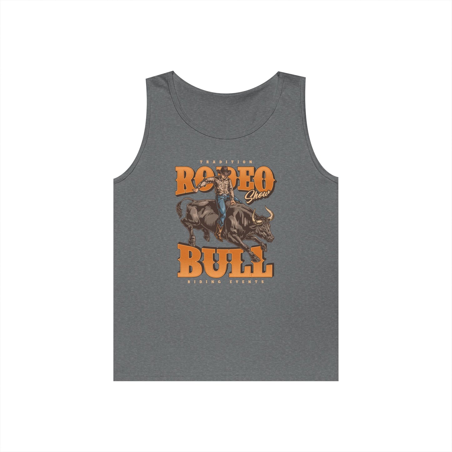 Unisex Heavy Cotton Tank Top - Tradition Rodeo Show - Bull Riding Events