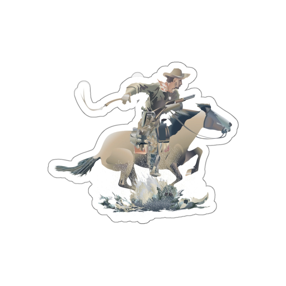 Die-cut stickers - COWBOY