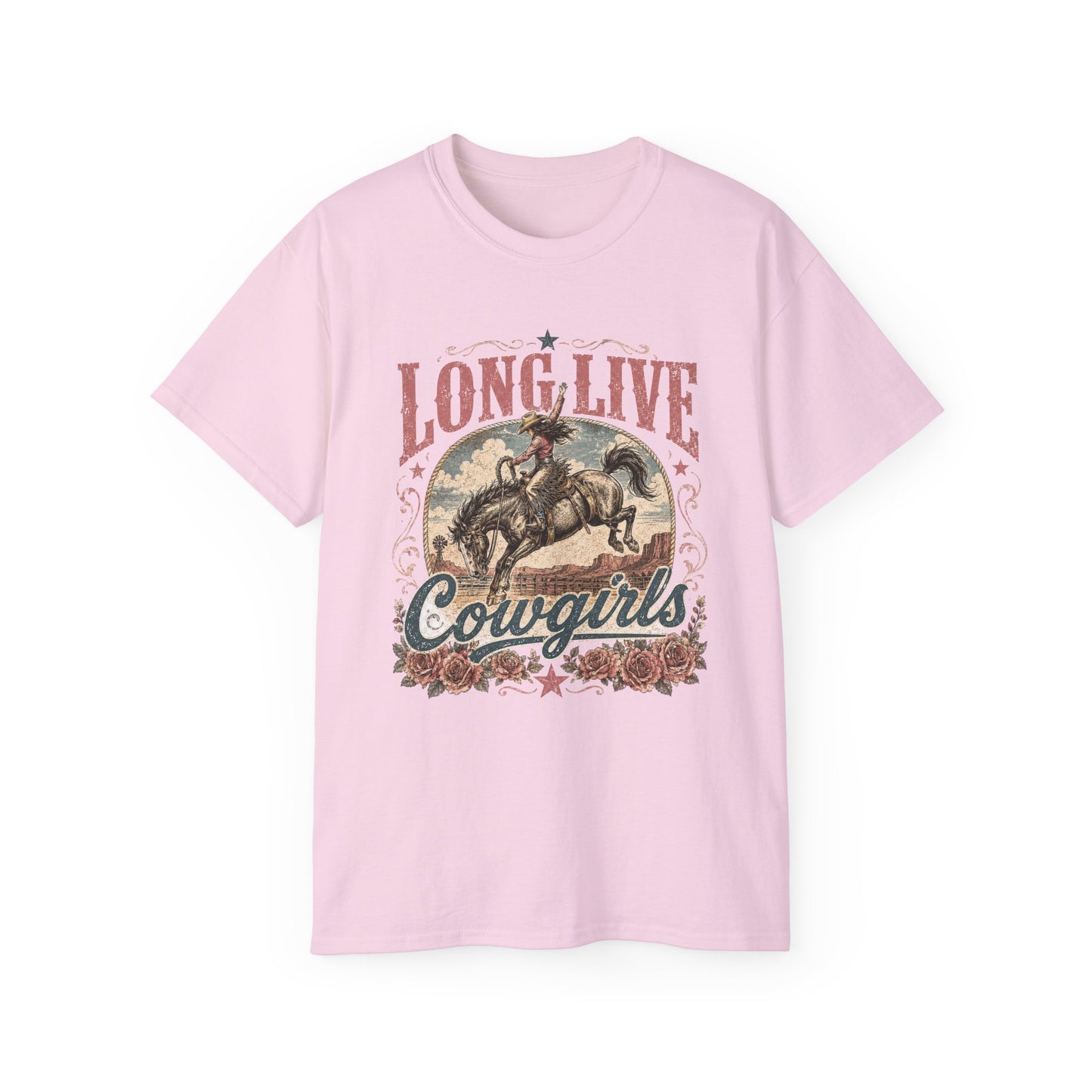 T-Shirt - Long live cowgirls rodeo spirit