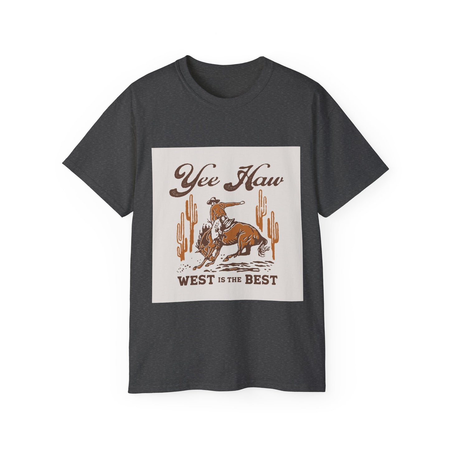 Unisex Ultra Cotton Tee - Wild West Cowboy - Yee Haw