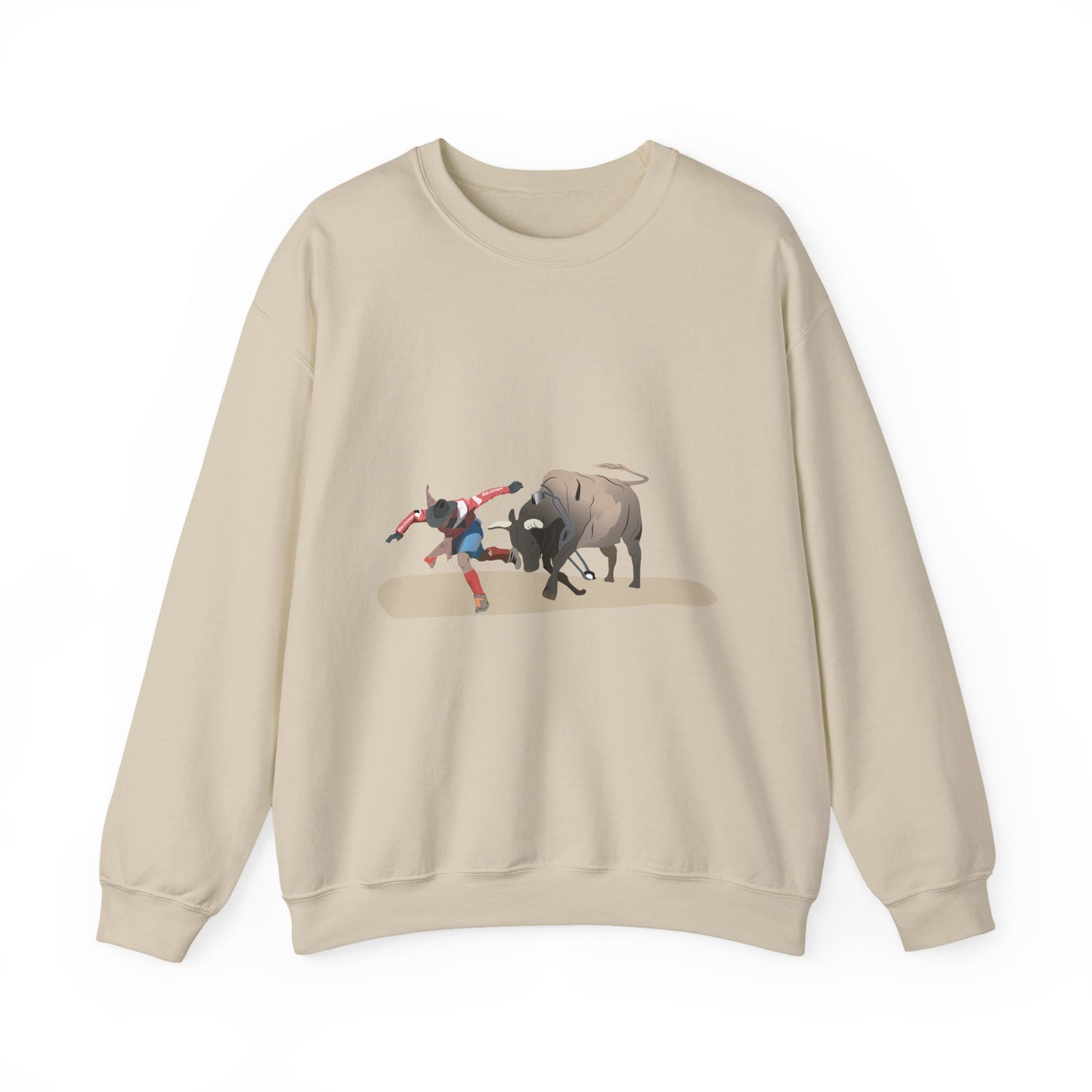 Crewneck Sweatshirt - Rodeo - Bull and Clown