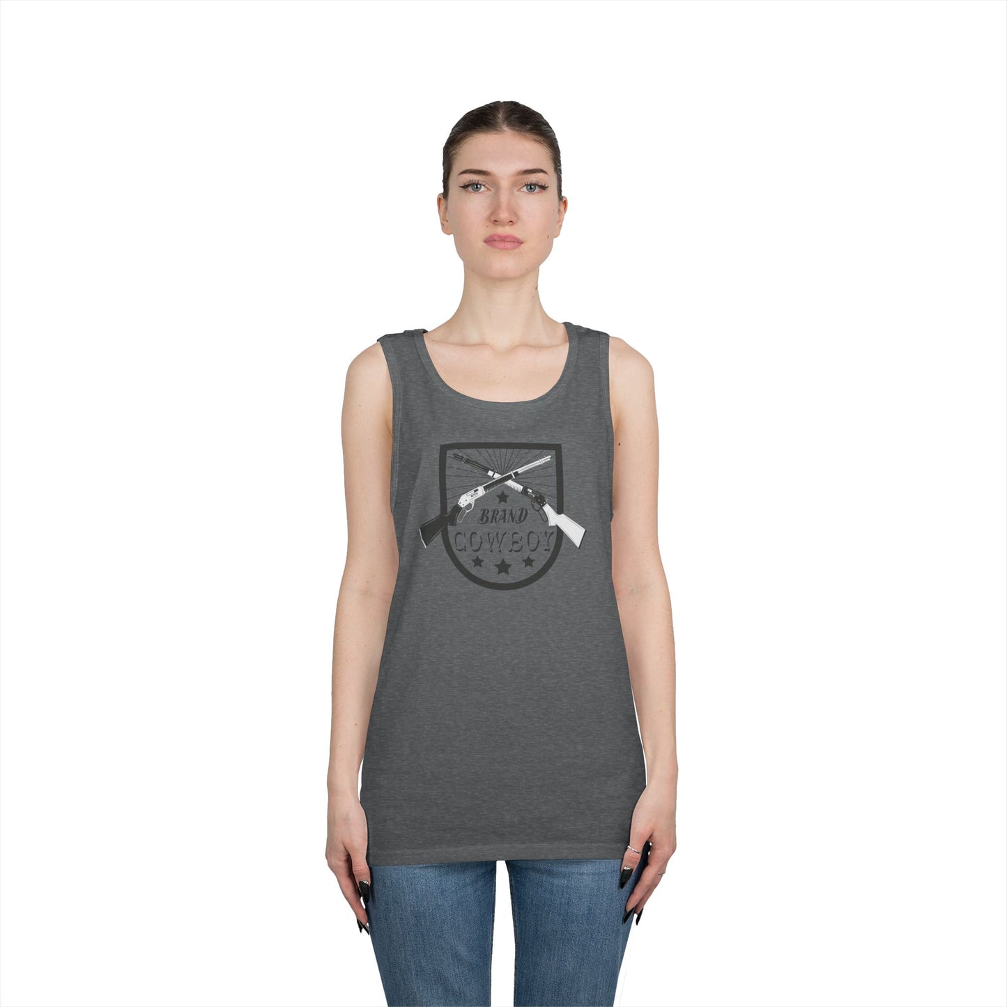 Unisex Heavy Cotton Tank Top - Brand Cowboy