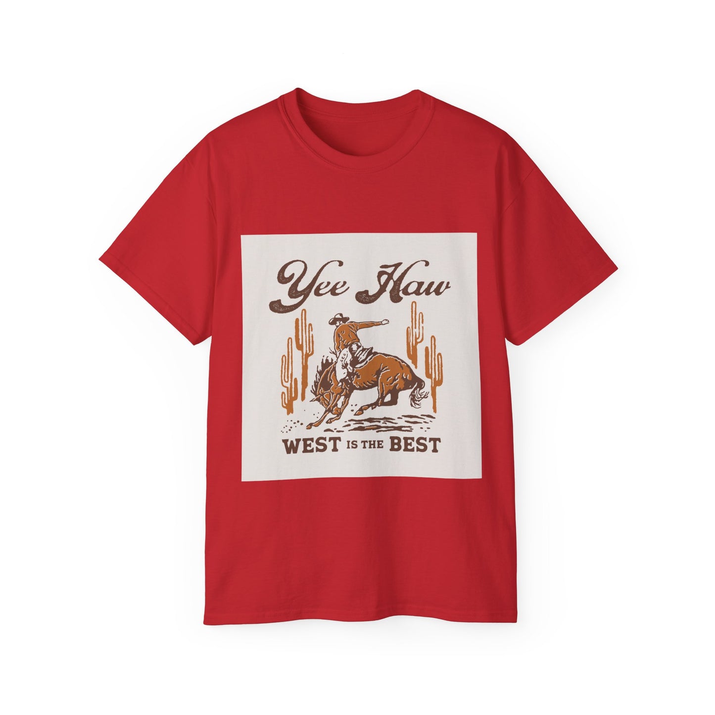 Unisex Ultra Cotton Tee - Wild West Cowboy - Yee Haw