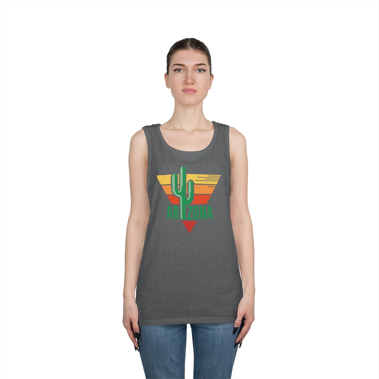 Unisex Heavy Cotton Tank Top - Arizona - Nature Green
