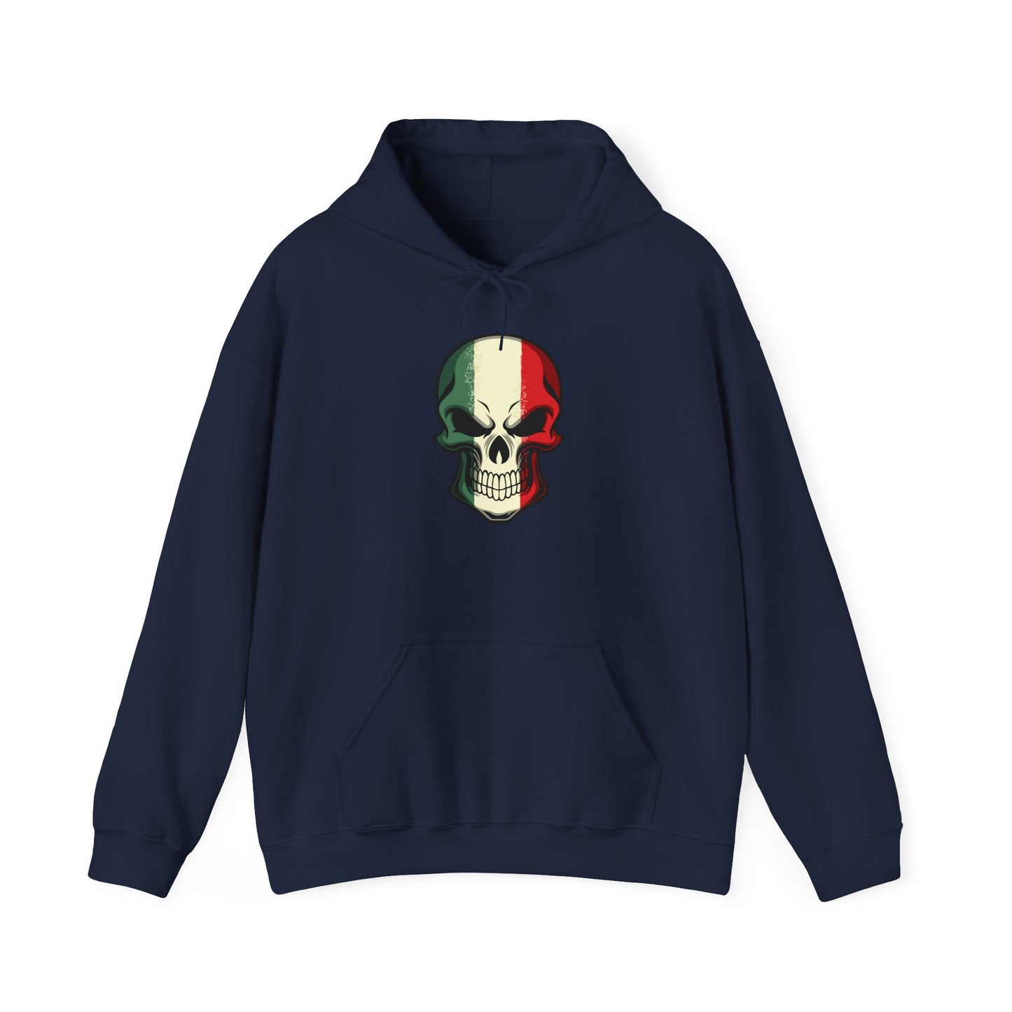 Unisex Hoodie - Red White Green Skull