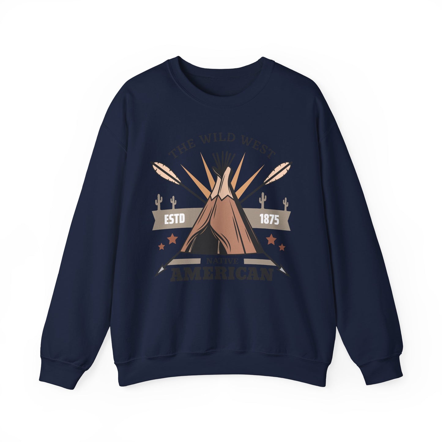 Crewneck Sweatshirt - The Wild West - Native American