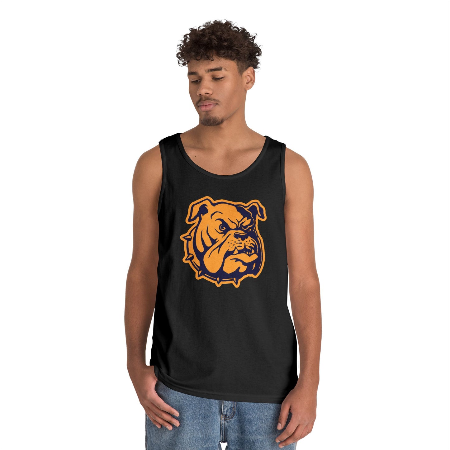 Unisex Heavy Cotton Tank Top - Bulldog Head
