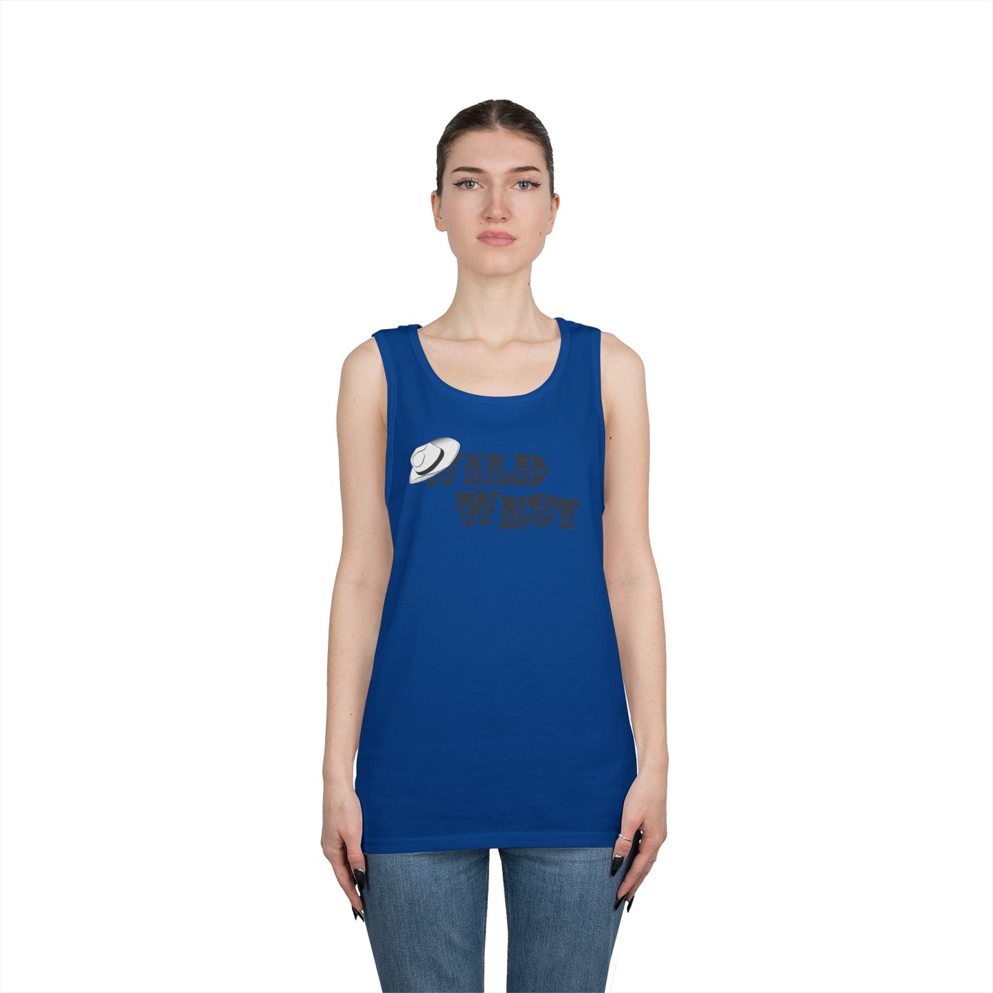 Unisex Heavy Cotton Tank Top - Wild West Hat