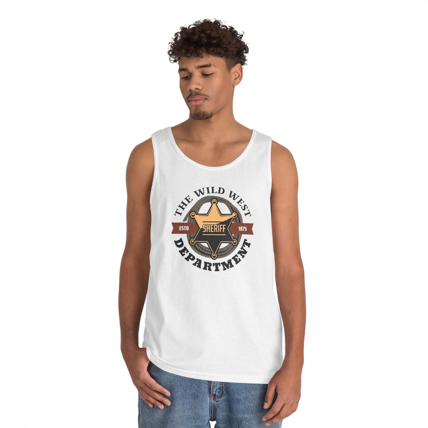 Unisex Heavy Cotton Tank Top - Sheriff Depart