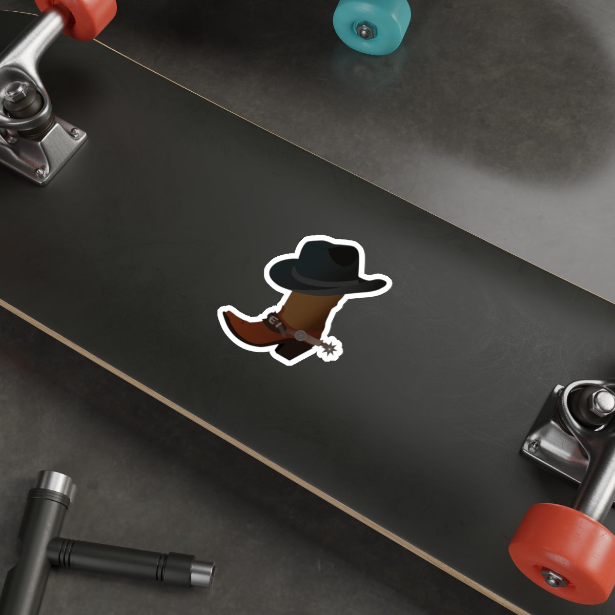 Die-cut stickers - Rodeo - Boots and Hat and Spurs