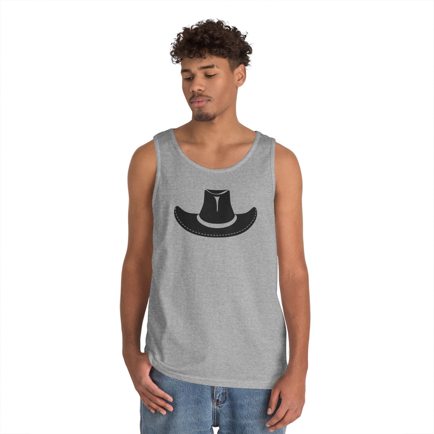 Unisex Heavy Cotton Tank Top - Cowboy Hat - Forward X 300