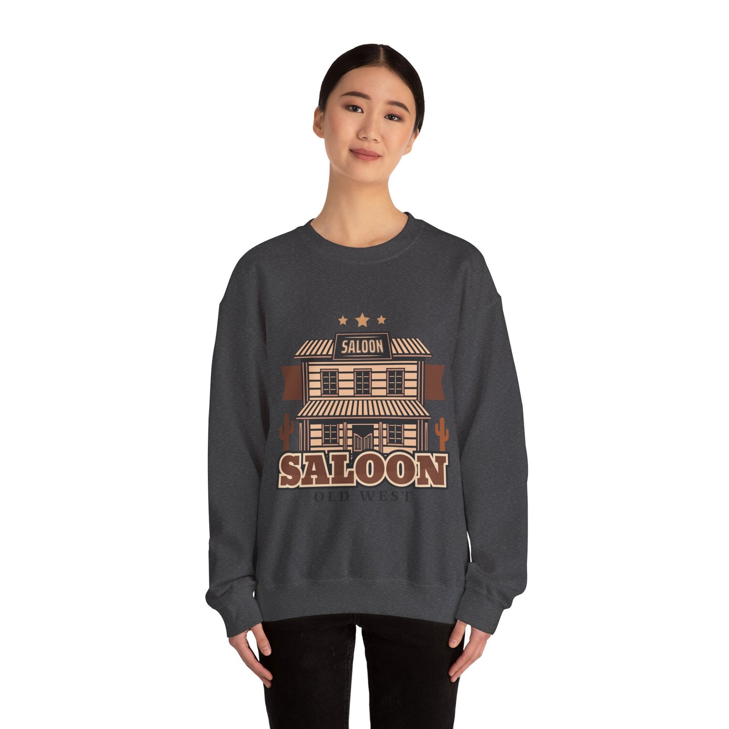 Crewneck Sweatshirt - American Cowboy - Saloon - Wild West