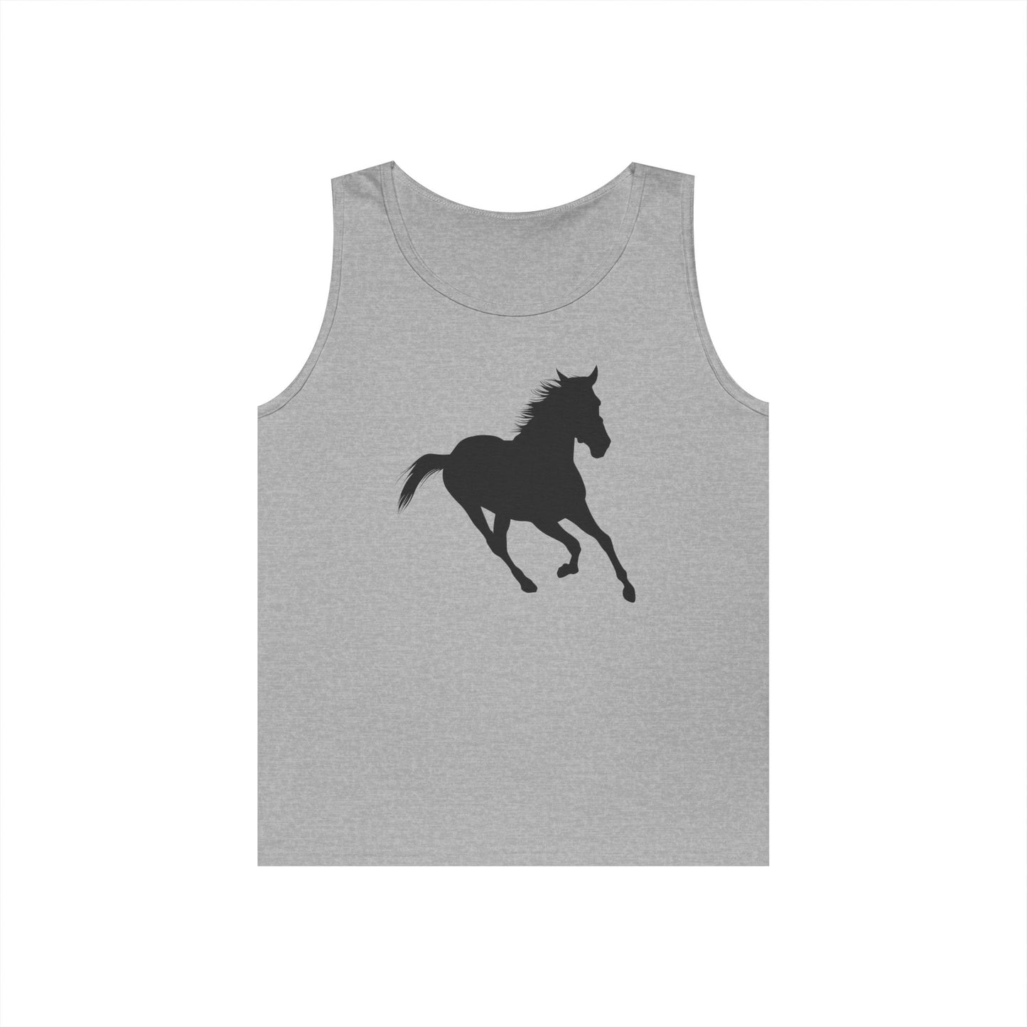 Unisex Heavy Cotton Tank Top - Wild Horse - Running Leaning Left X 300