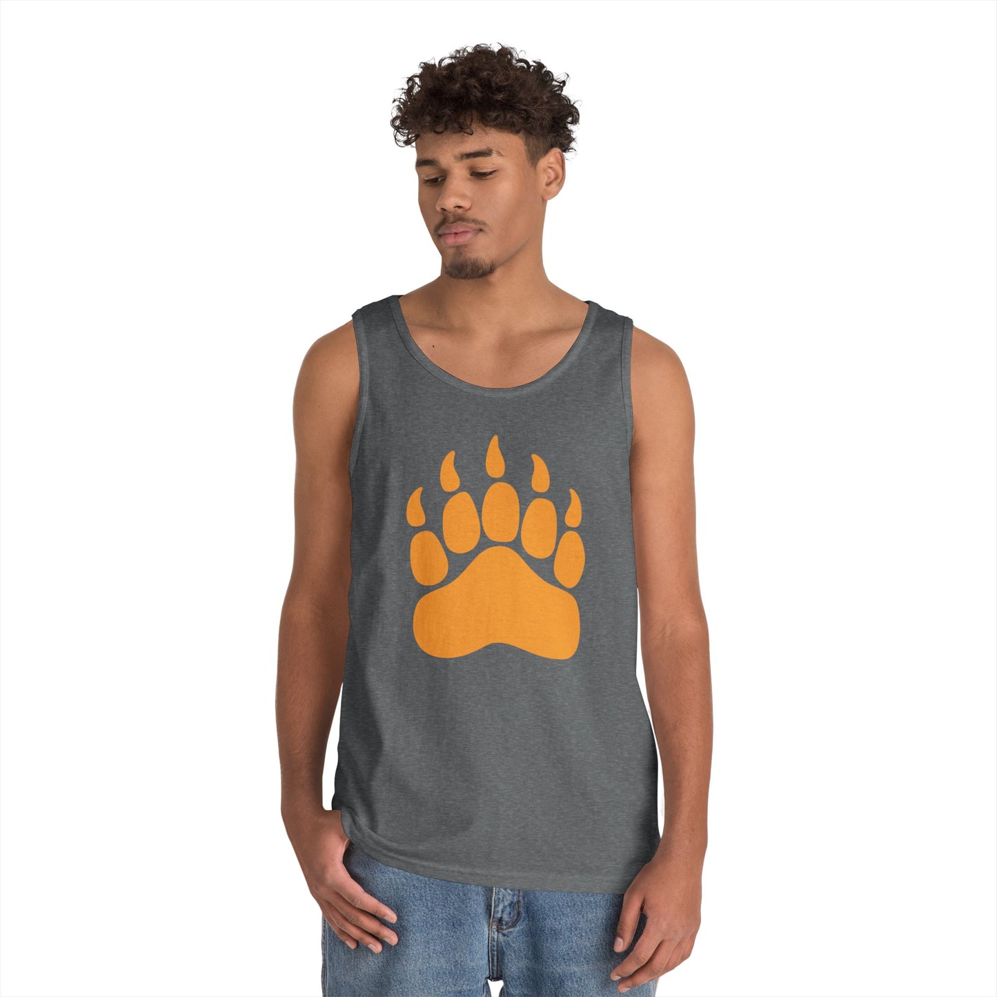 Unisex Heavy Cotton Tank Top - Bear Paw