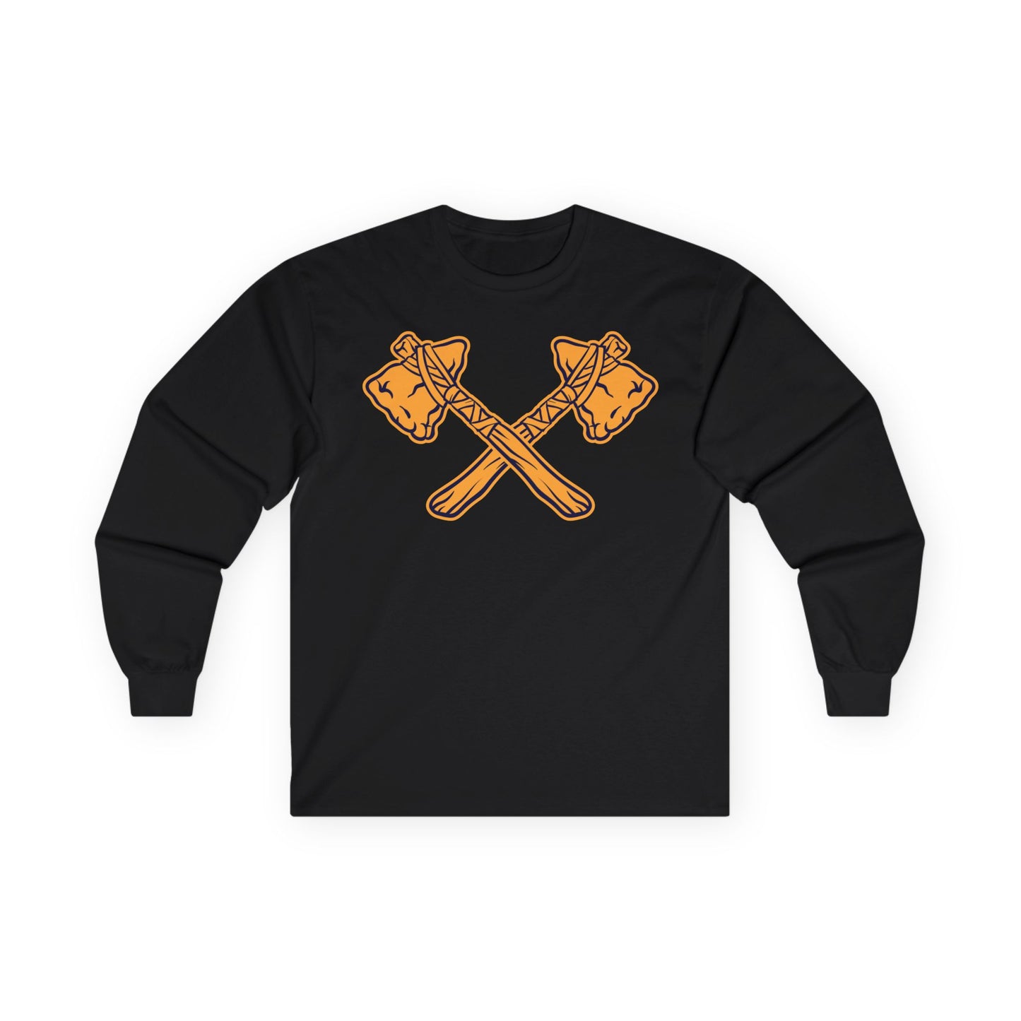 Unisex Ultra Cotton Long Sleeve Tee - Crossed Tomahawks