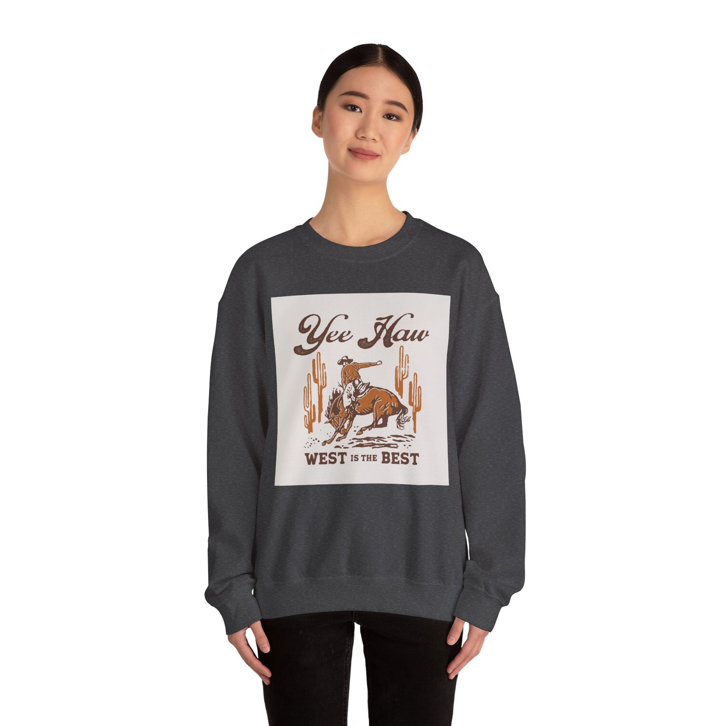 Crewneck Sweatshirt - Wild West Cowboy - Yee Haw