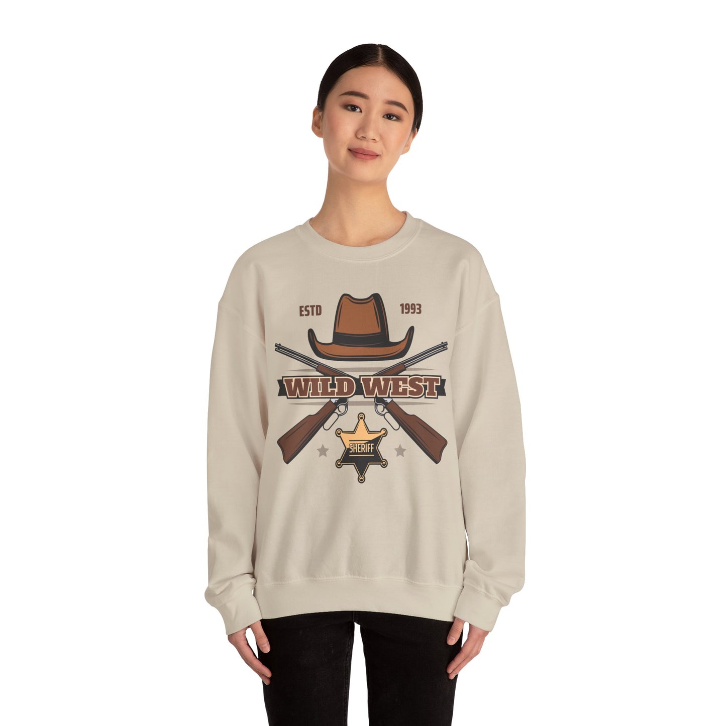 Crewneck Sweatshirt - Wild West - Sheriff