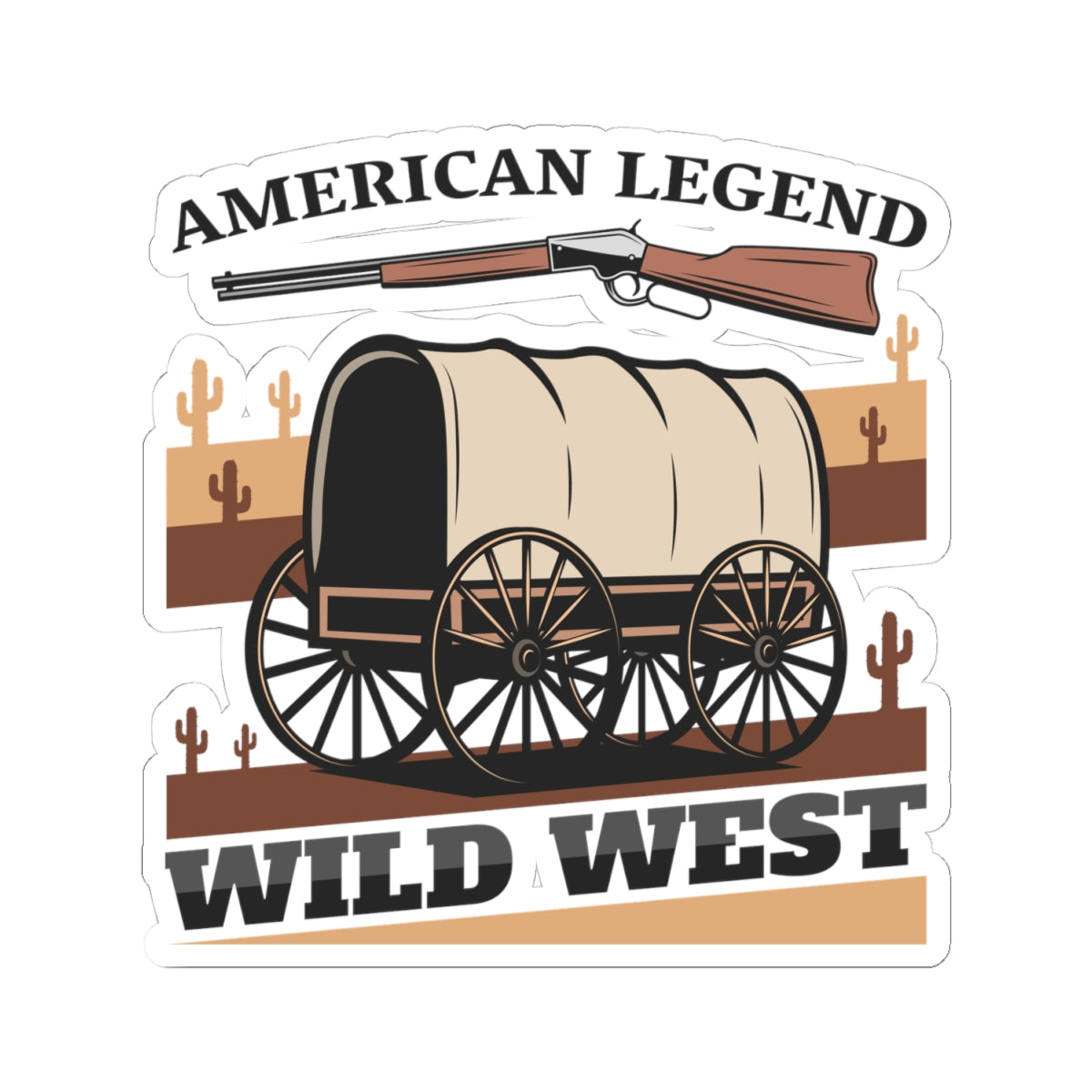 Kiss-Cut Stickers - American Legend - Wild West