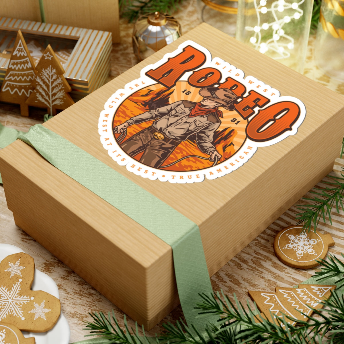 Kiss-Cut Stickers - Wild West Rodeo - True American - The Wild West At Its Best