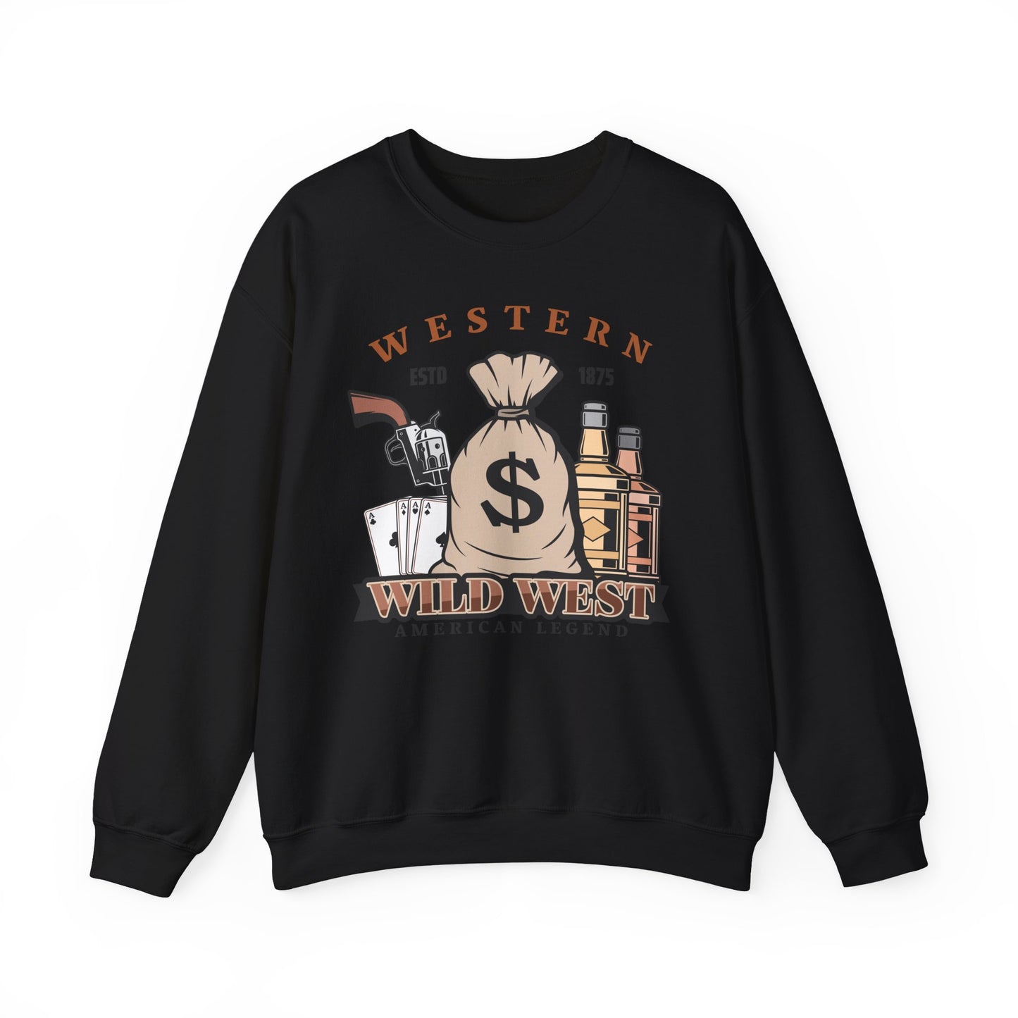 Crewneck Sweatshirt - Western - Wild West - American Legend