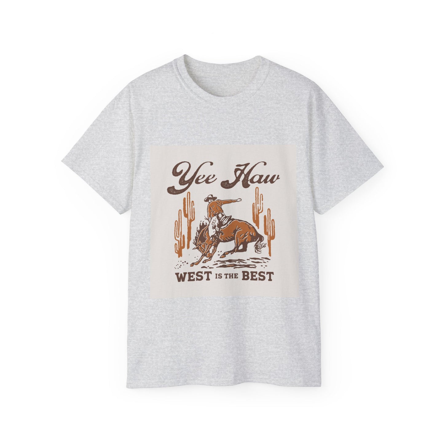 Unisex Ultra Cotton Tee - Wild West Cowboy - Yee Haw