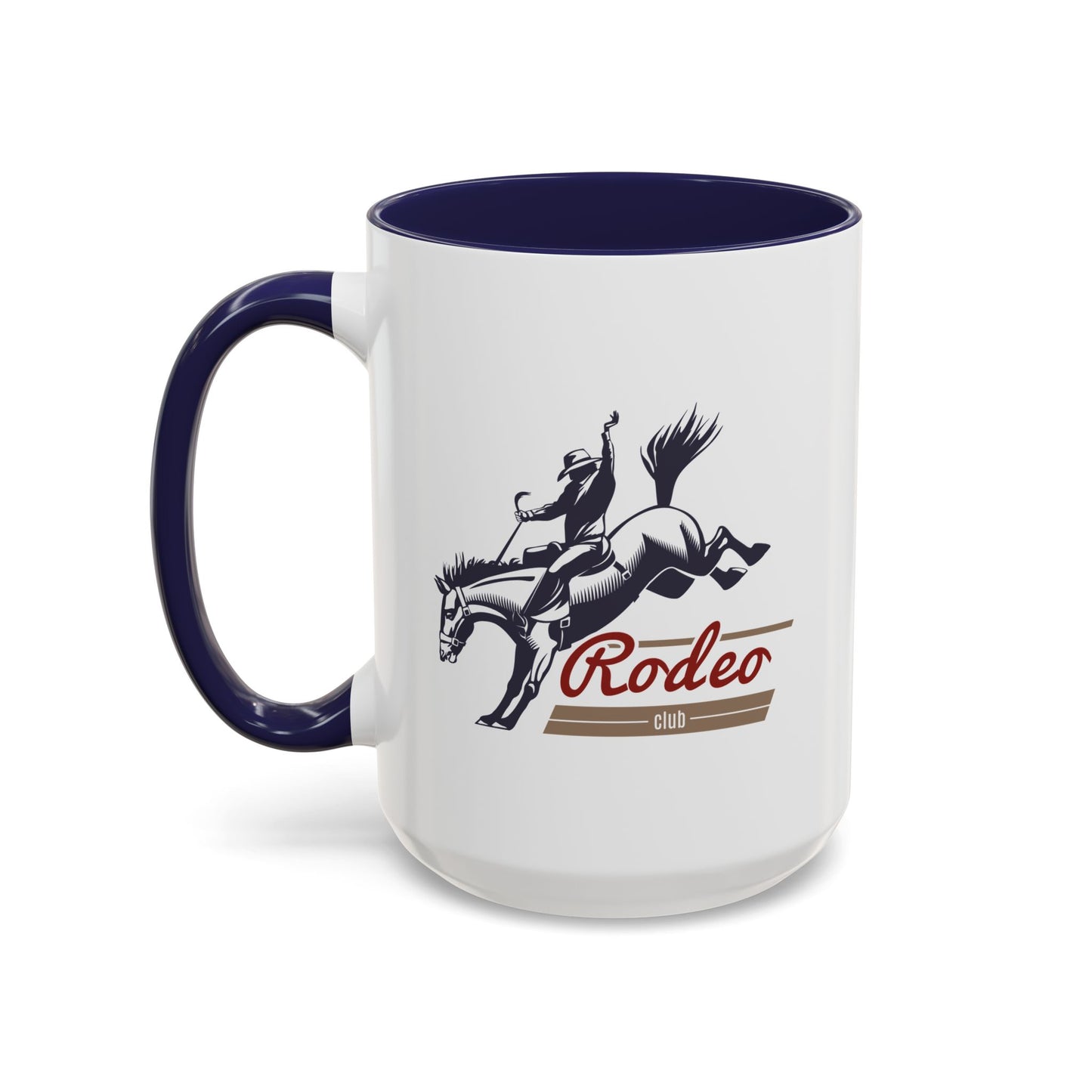 Accent Coffee Mug (11, 15oz) - Western Cowboy - Rodeo Club