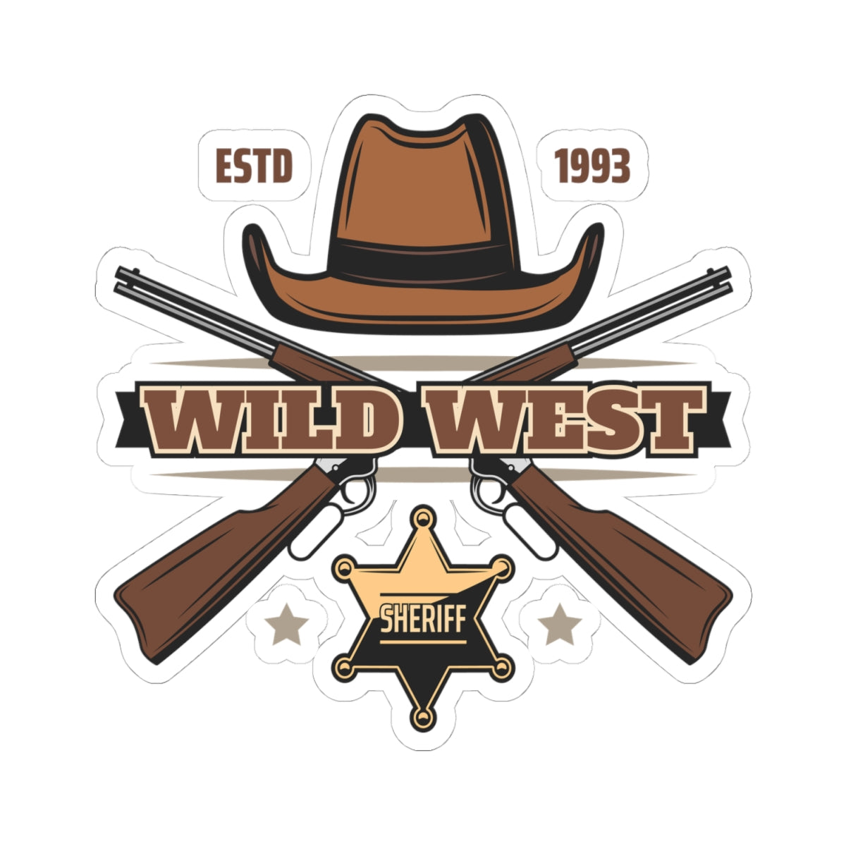 Kiss-Cut Stickers - Wild West - Sheriff