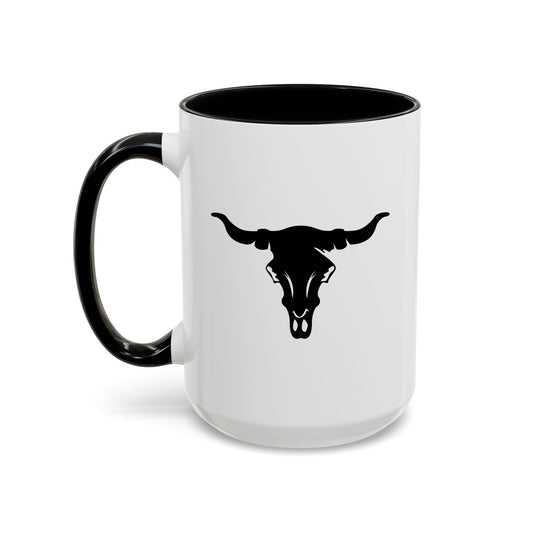 Accent Coffee Mug (11, 15oz) - Cattle Skull X 300