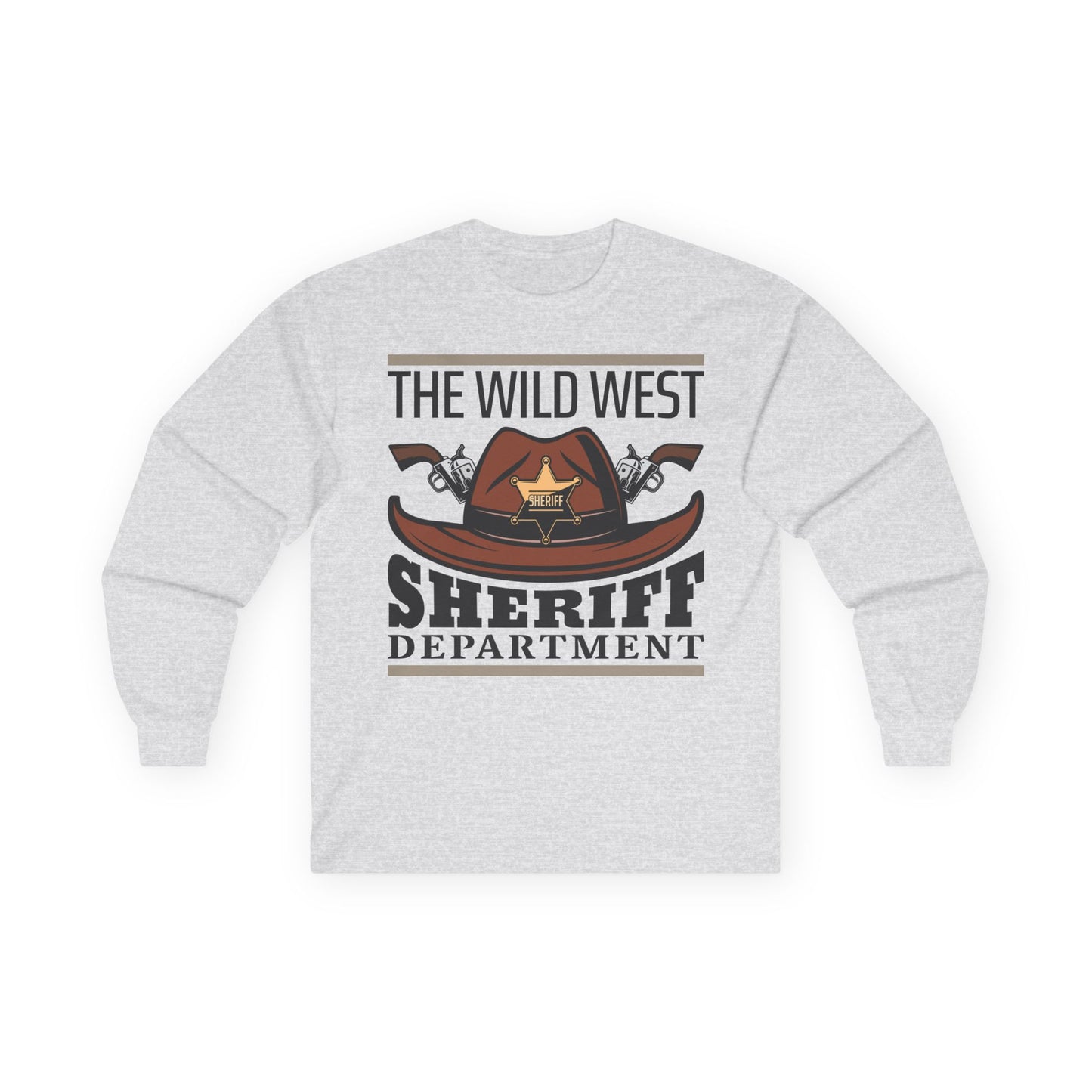 Unisex Ultra Cotton Long Sleeve Tee - The Wild West - Sheriff Department