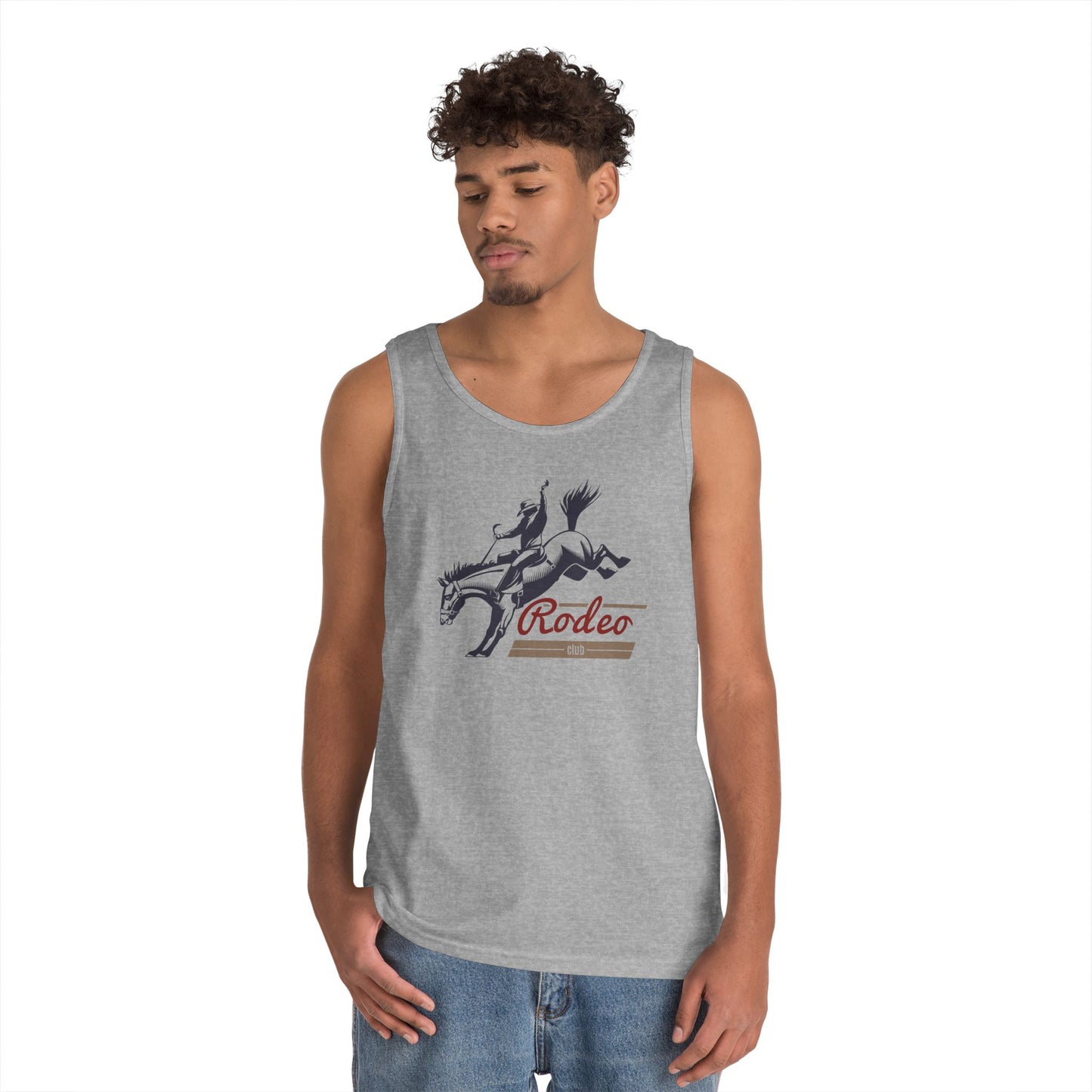 Unisex Heavy Cotton Tank Top - Western Cowboy - Rodeo Club