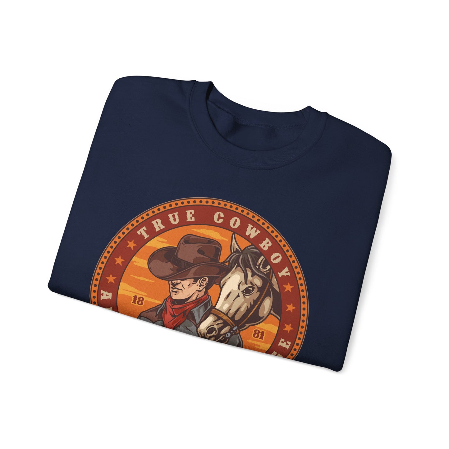 Crewneck Sweatshirt - True Cowboy - American Heritage