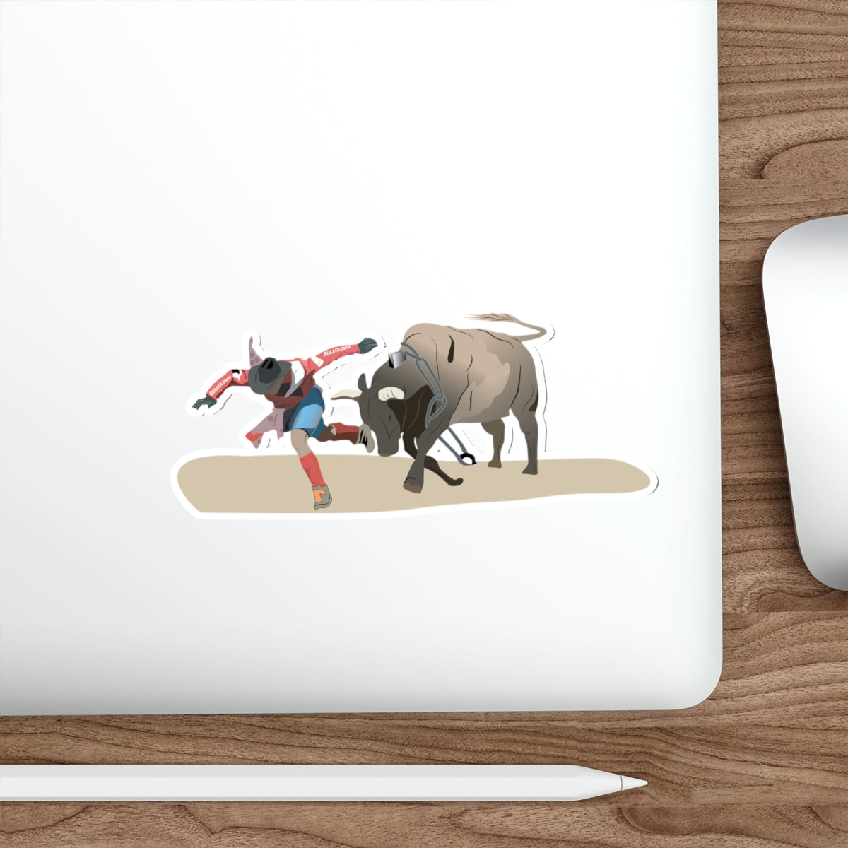 Die-cut stickers - Rodeo - Bull and Clown