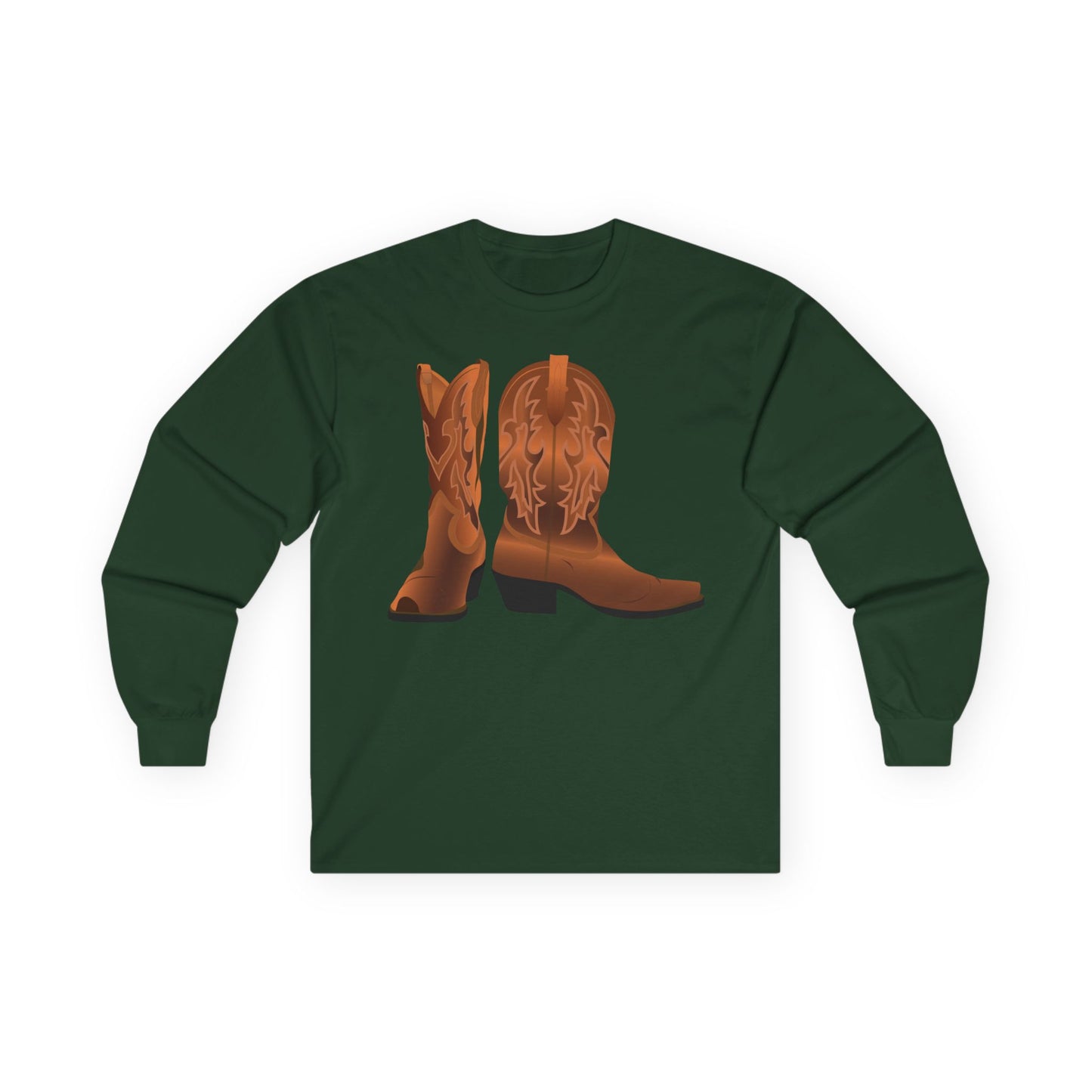 Unisex Ultra Cotton Long Sleeve Tee - Rodeo - Cowboy Boots