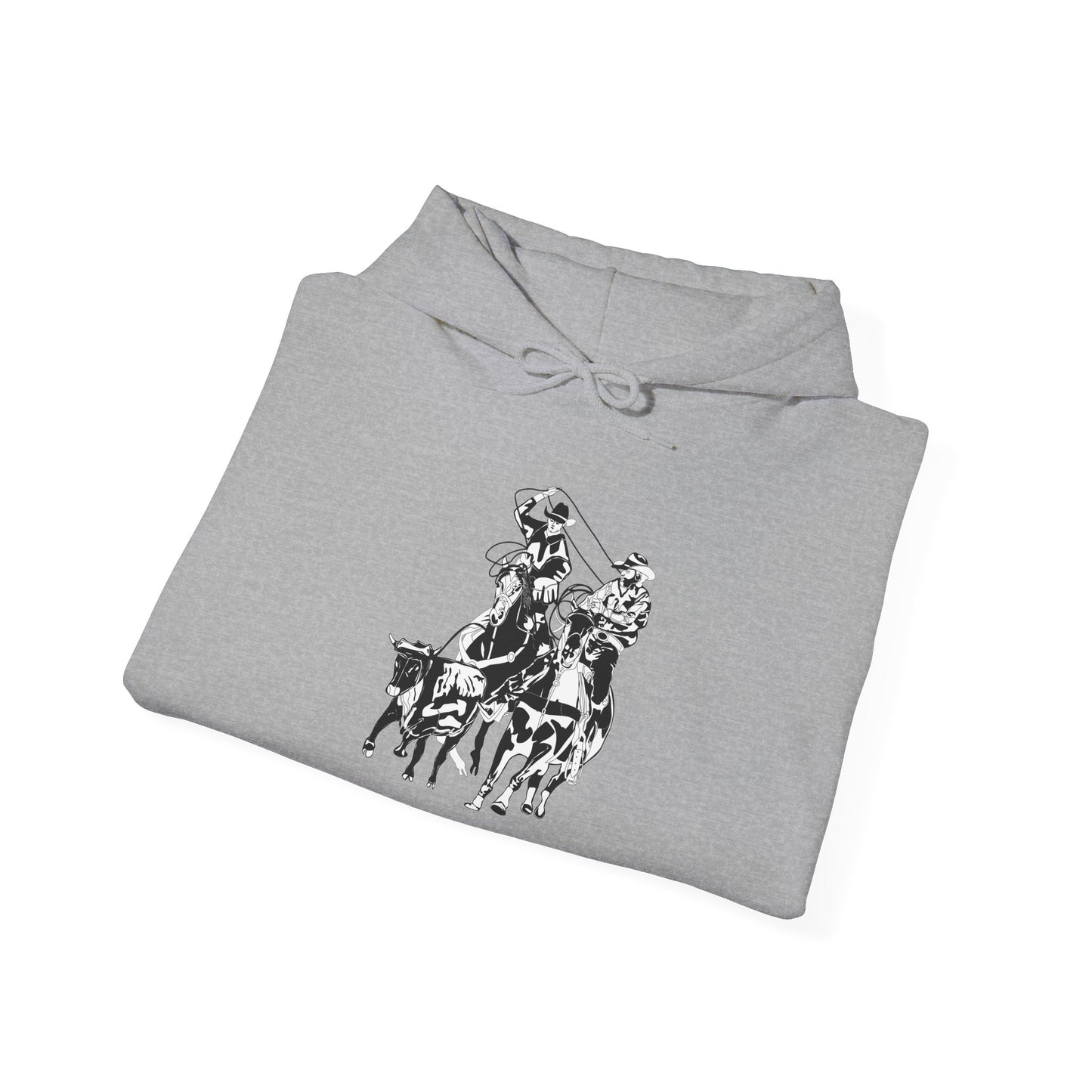 Unisex Hoodie - California Rodeo - Salinas Team Roping - BW