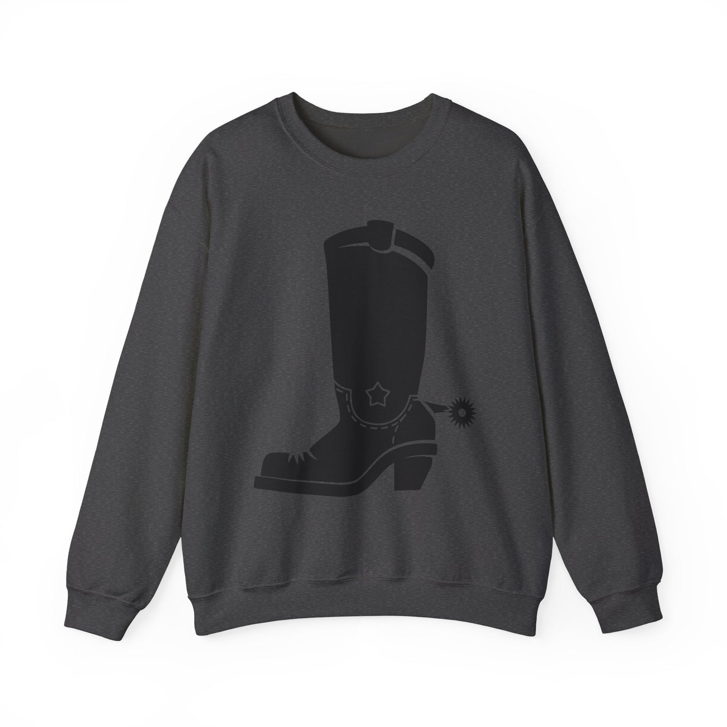Crewneck Sweatshirt - Western Boot with Spur X 300
