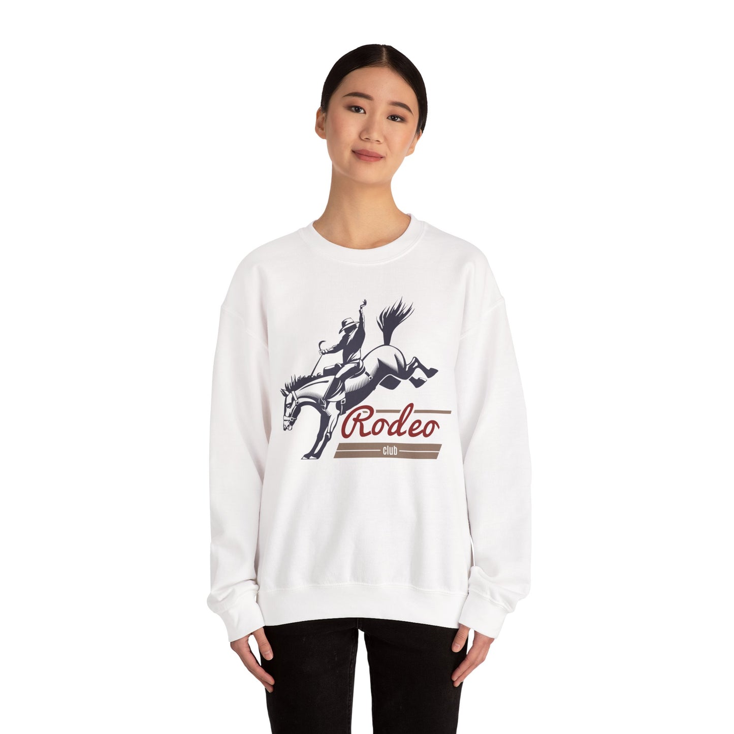 Crewneck Sweatshirt - Western Cowboy - Rodeo Club