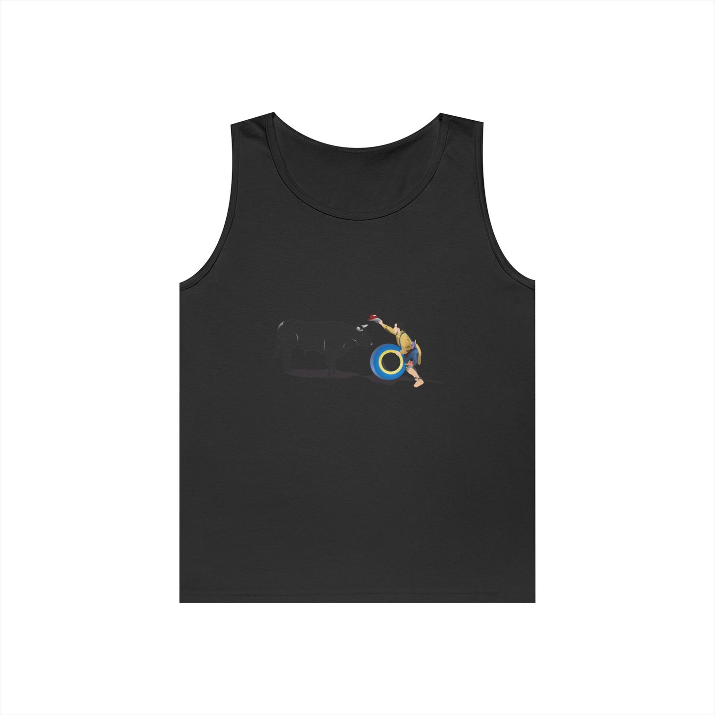 Unisex Heavy Cotton Tank Top - Clown and Bull