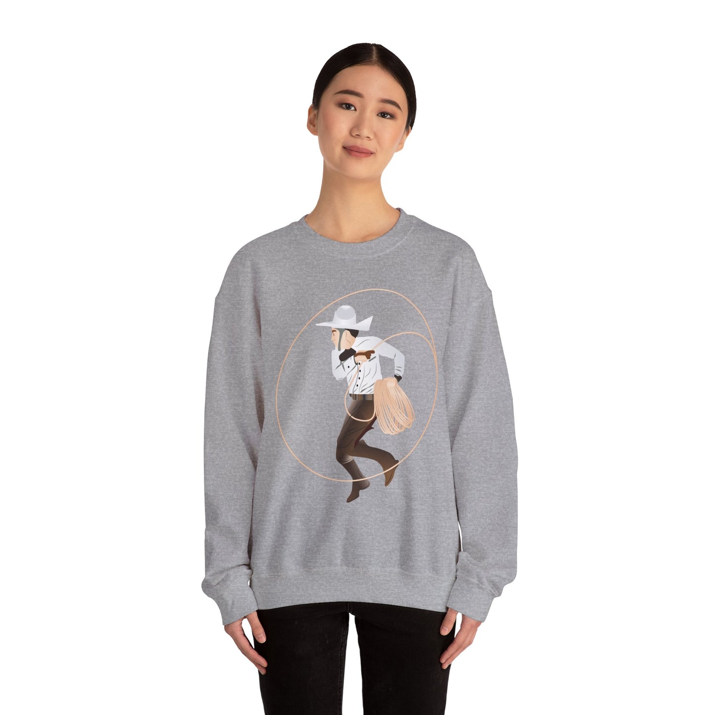 Crewneck Sweatshirt - Rodeo - Mexican Cowboy - Lariat