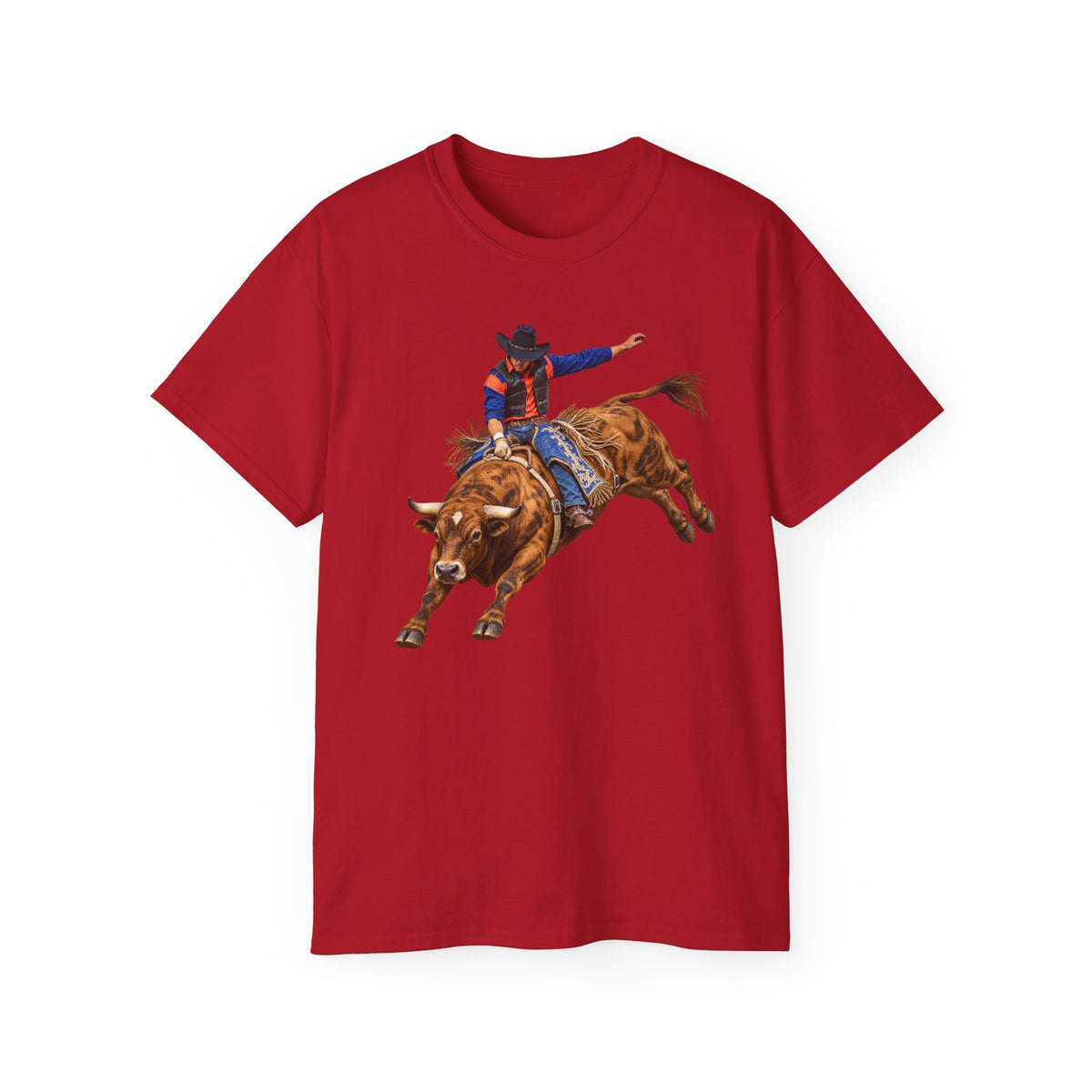 Unisex Ultra Cotton Tee - Cowboy - Rodeo - 3D