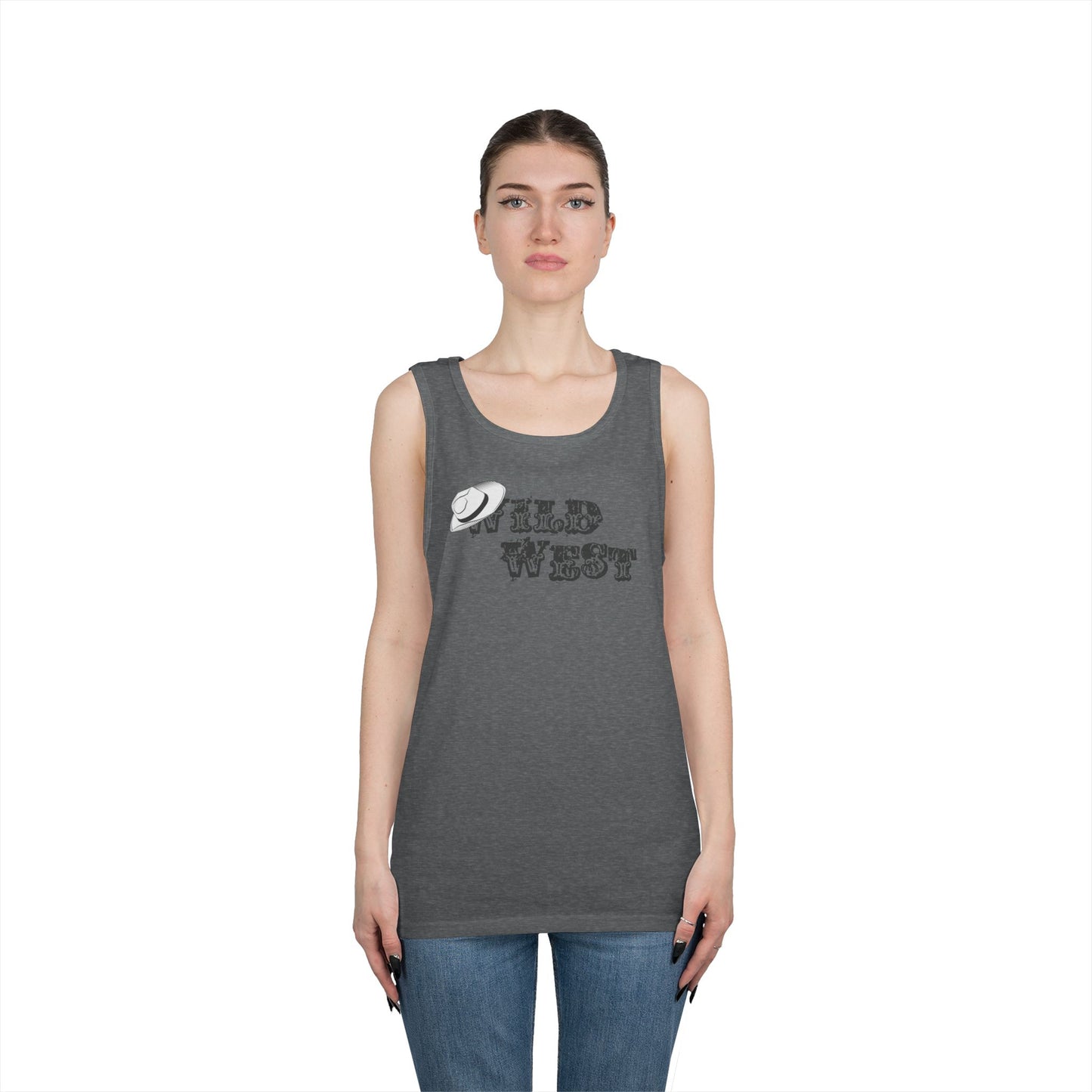 Unisex Heavy Cotton Tank Top - Wild West Hat